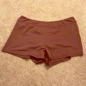 Brown swim shorts